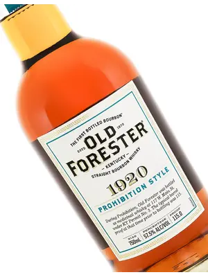Old Forester "1920" Kentucky Straight Bourbon Whiskey, Prohibition Style, Louisville, Kentucky
