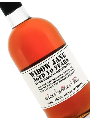 Widow Jane Straight Bourbon Whiskey Aged 10 Years, Brooklyn, New York