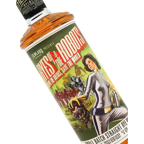 Filmland Spirits "Ryes Of The Robots" Small Batch Straight Rye Whiskey, Los Angeles, California