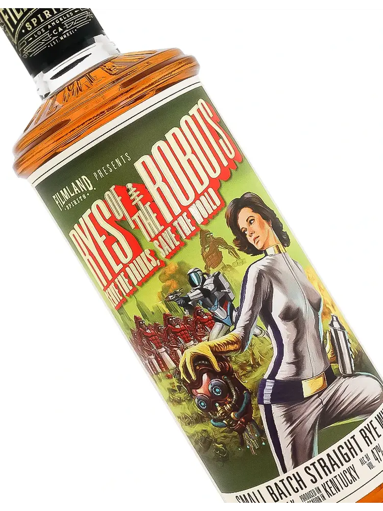 Filmland Spirits "Ryes Of The Robots" Small Batch Straight Rye Whiskey, Los Angeles, California