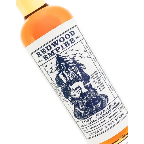 Redwood Empire "Lost Monarch" Bourbon & Rye Blend American Whiskey, Sonoma County, California