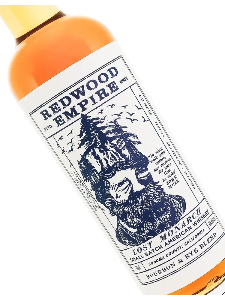 Redwood Empire "Lost Monarch" Bourbon & Rye Blend American Whiskey, Sonoma County, California