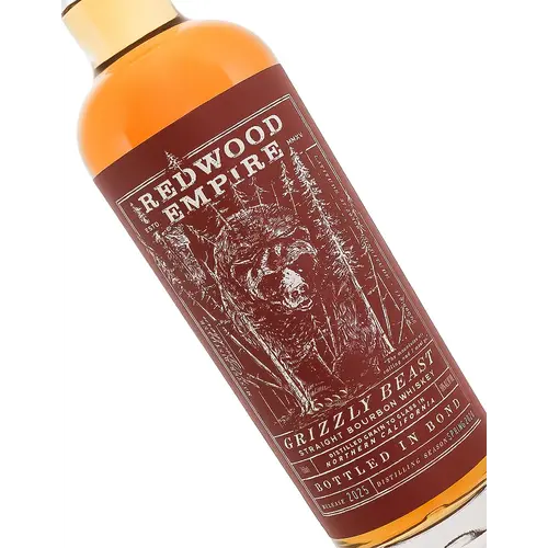 Redwood Empire "Grizzly Beast" Straight Bourbon Whiskey, Sonoma County, California