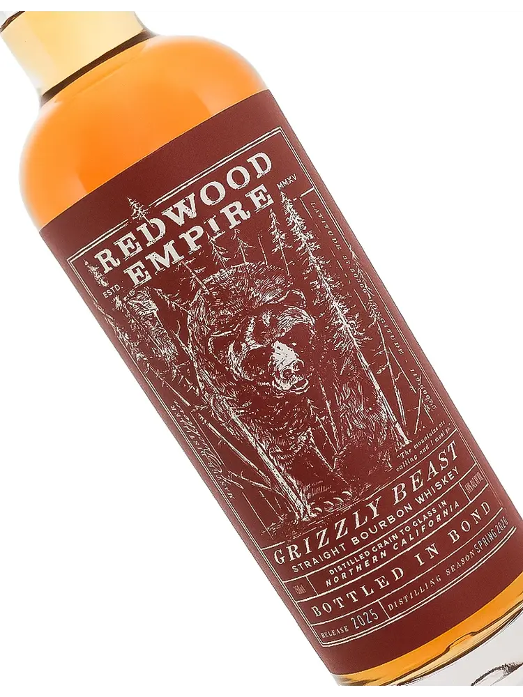Redwood Empire "Grizzly Beast" Straight Bourbon Whiskey, Sonoma County, California