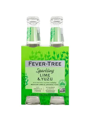 Fever-Tree Sparkling Lime & Yuzu 6.8oz Bottle - 4 pk