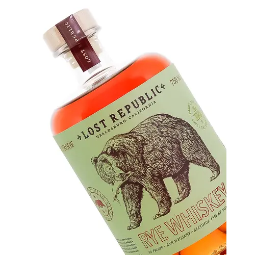 Lost Republic Rye Whiskey, Sonoma County