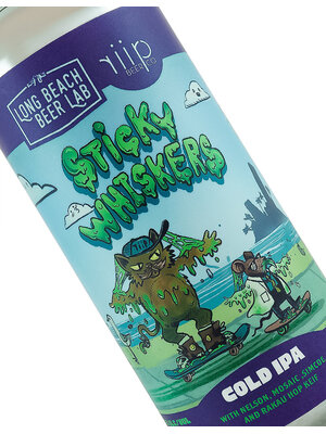 Long Beach Beer Lab/Riip Beer "Sticky Whiskers" Cold IPA 16oz Can - Long Beach, CA