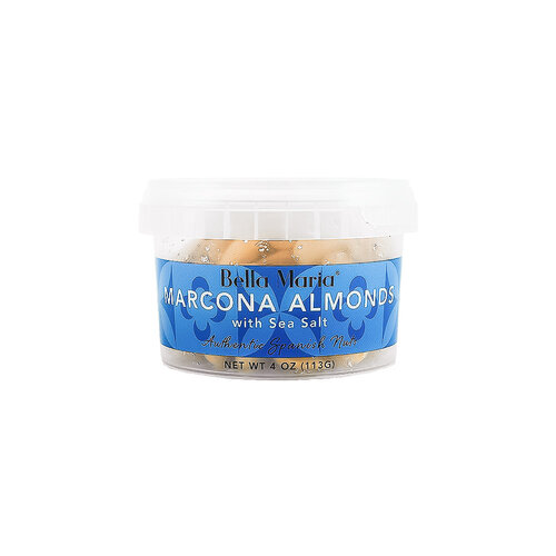 Bella Maria Marcona Almonds With Sea Salt 4oz Tub, Spain