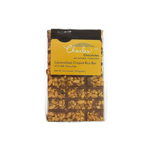 Charles Chocolates "Caramelized Crisped Rice Bar" 41% Milk Chocolate, San Francisco, California