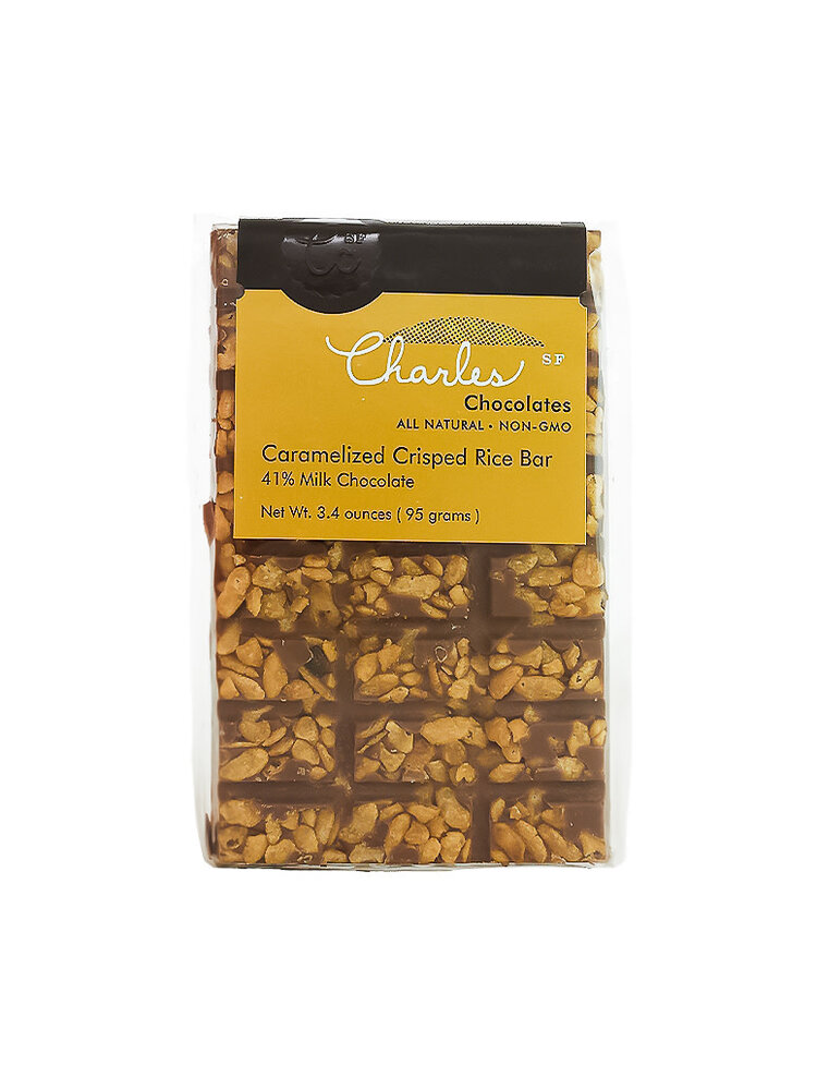 Charles Chocolates "Caramelized Crisped Rice Bar" 41% Milk Chocolate, San Francisco, California
