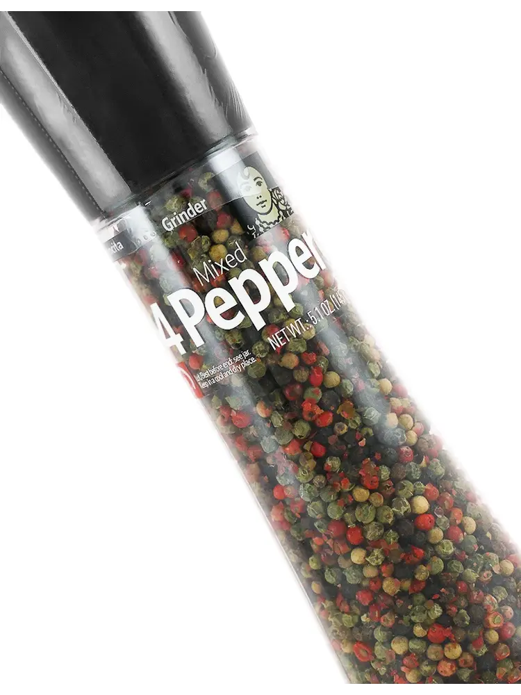 Carmencita "Mixed 4 Peppcorns" Grinder 5.1oz Bottle, Spain