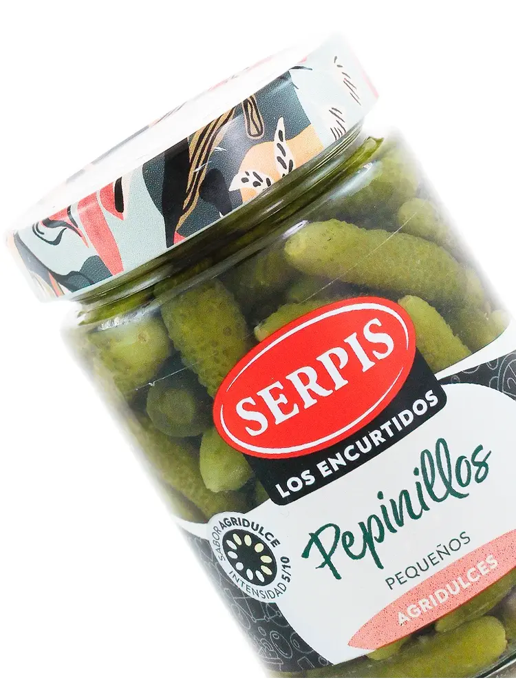 Serpis "Pepinillos Pequenos" Pickled Gherkins 6.35oz Jar, Spain