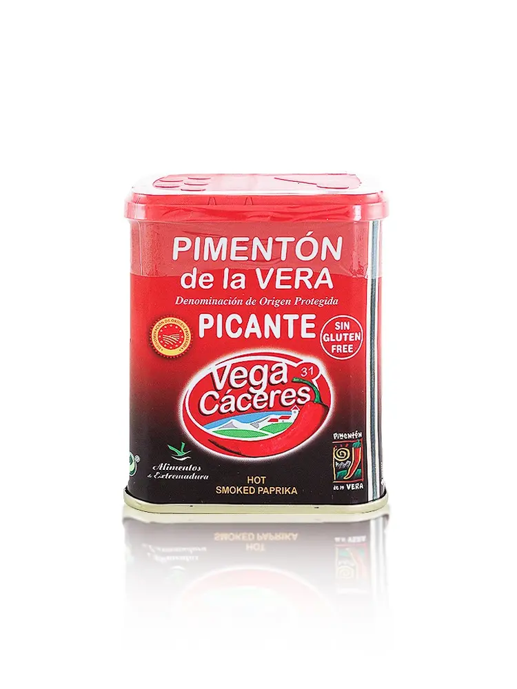 Vega Caceres "Picante" Hot Smoked Paprika Powder 2.64oz Tin, Spain