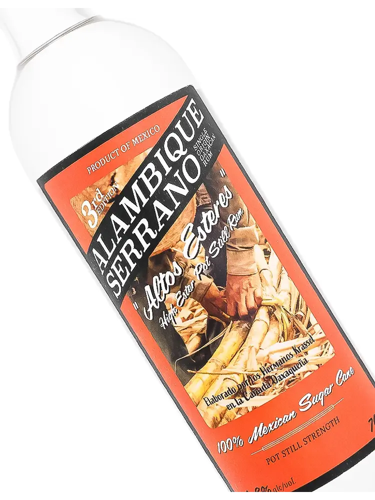 Alambique Serrano "Altos Esteres" High Ester Pot Still Rum 700ml, Mexico