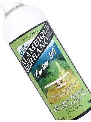 Alambique Serrano "Cartier 30" Still Strength Rum 700ml, Mexico