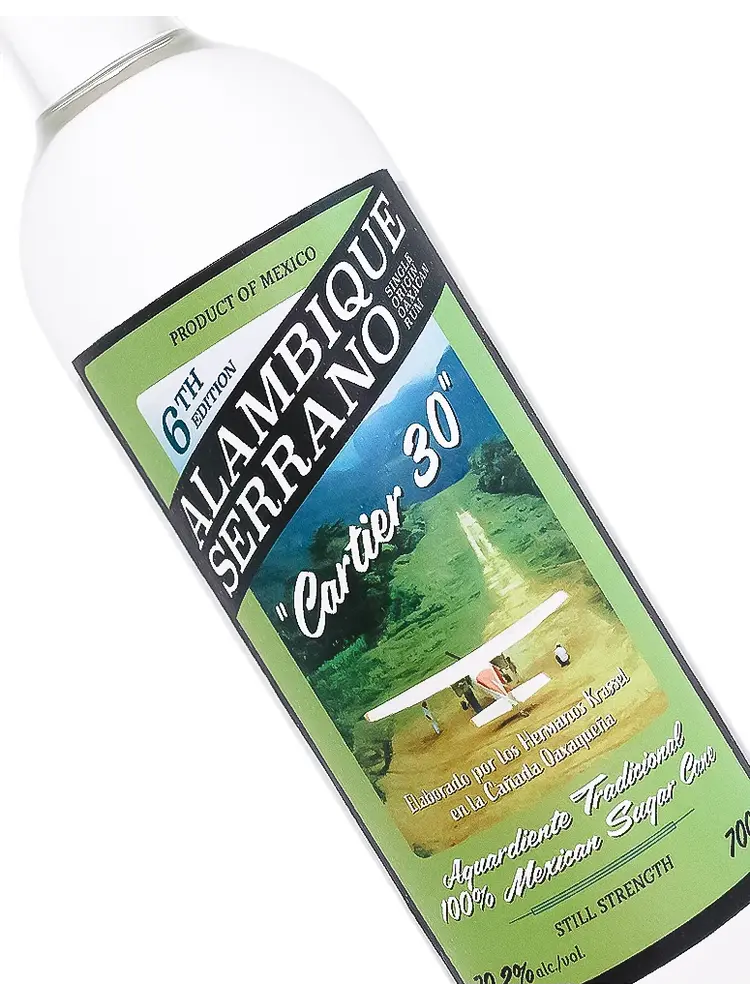 Alambique Serrano "Cartier 30" Still Strength Rum 700ml, Mexico