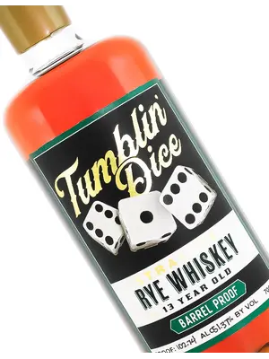 Tumblin' Dice Straight Rye Whiskey 13 Year Old Barrel Proof 700ml, Lancaster, Kentucky