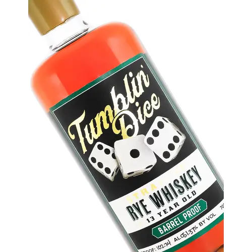 Tumblin' Dice Straight Rye Whiskey 13 Year Old Barrel Proof 700ml, Lancaster, Kentucky