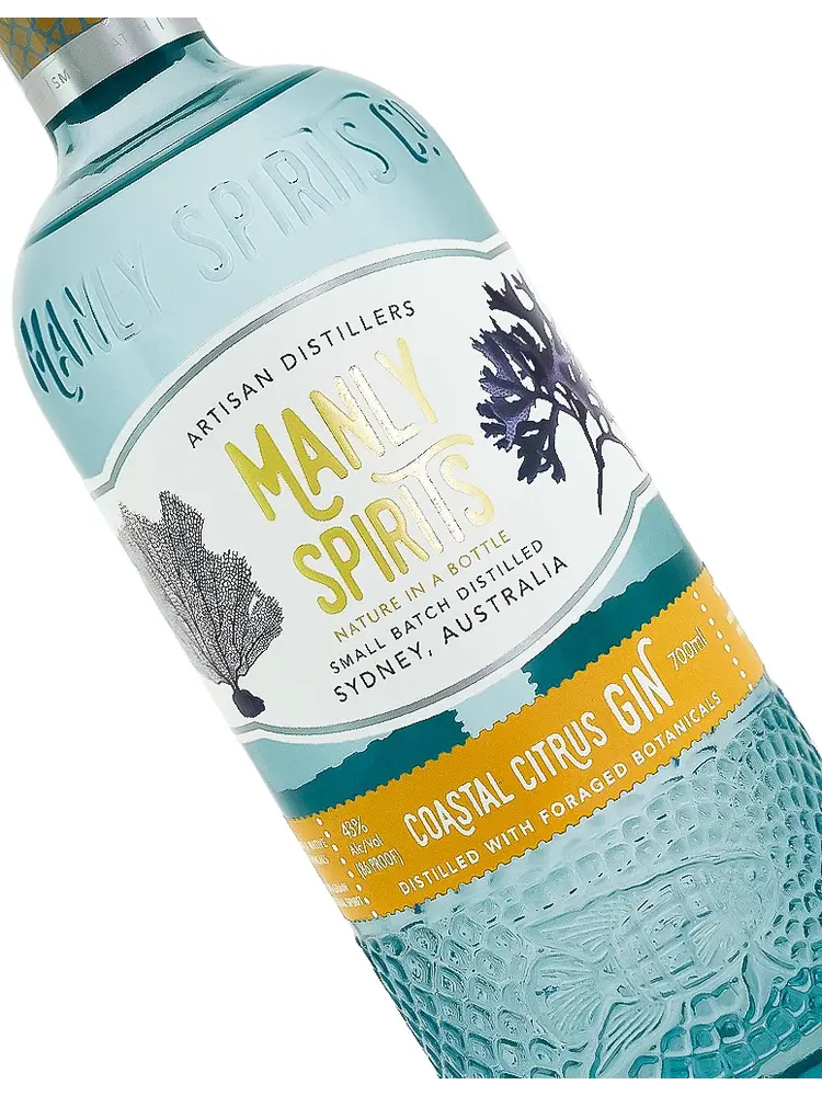 Manly Spirits Artisan Distillers Coastal Citrus Gin  Brew, Sydney, Australia 700ml