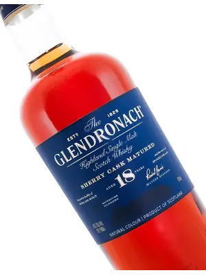 Glendronach 18 Year Highland Single Malt Scotch Whisky Sherry Cast Matured 700ml