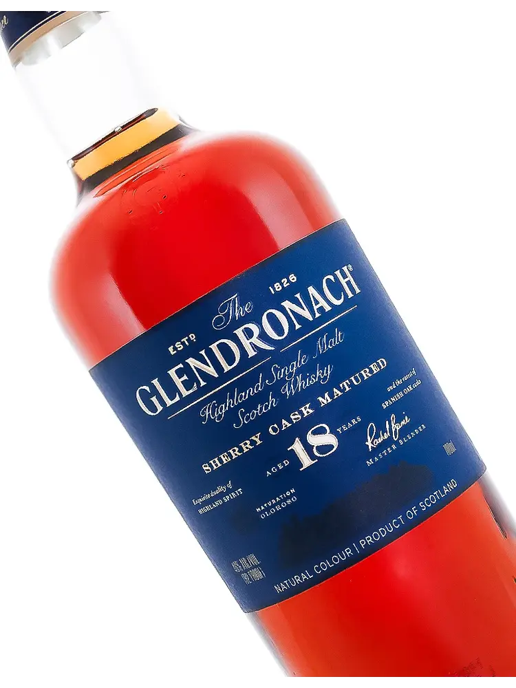 Glendronach 18 Year Highland Single Malt Scotch Whisky Sherry Cast Matured 700ml