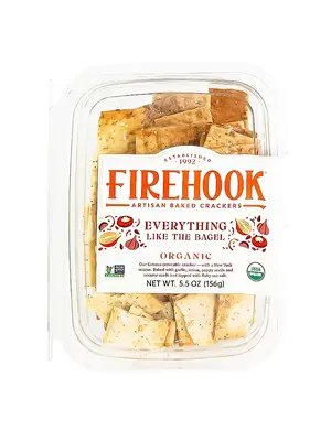 Firehook "Everything Like The Bagel" Mediterranean Baked Crackers 5.5oz Container, Chantilly, Virginia