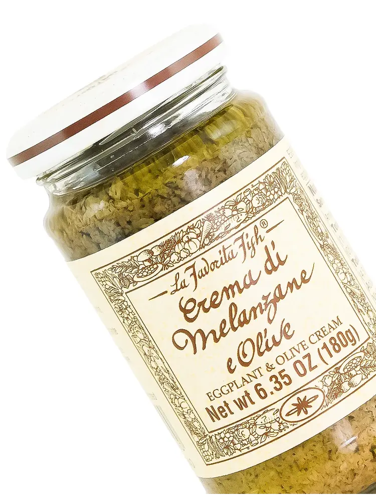 La Favorita "Crema di Melanzane" Eggplant & Olive Cream 6.35oz Jar, Italy