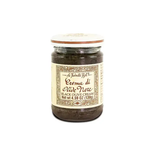 La Favorita "Crema di Olive Nere" Black Olive Cream 4.59oz Jar, Italy