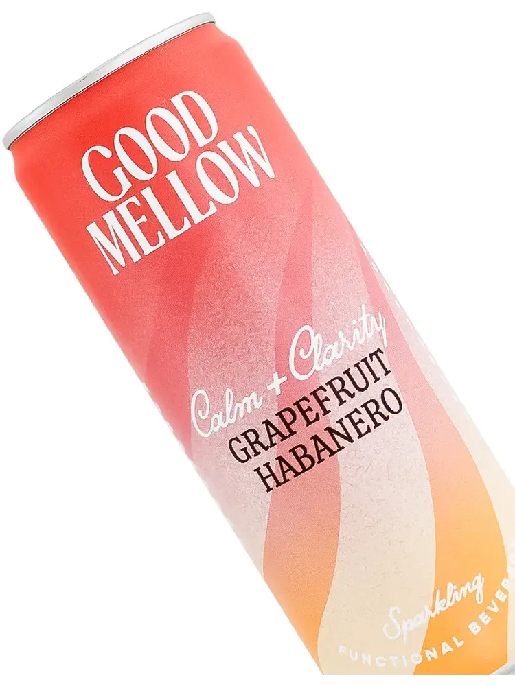 Good Mellow "Grapefruit Habanero" Sparkling Functional Beverage 12oz Can, Wilmington, Delware