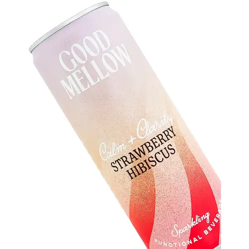 Good Mellow "Strawberry Hibiscus" Sparkling Functional Beverage 12oz Can, Wilmington, Deleware