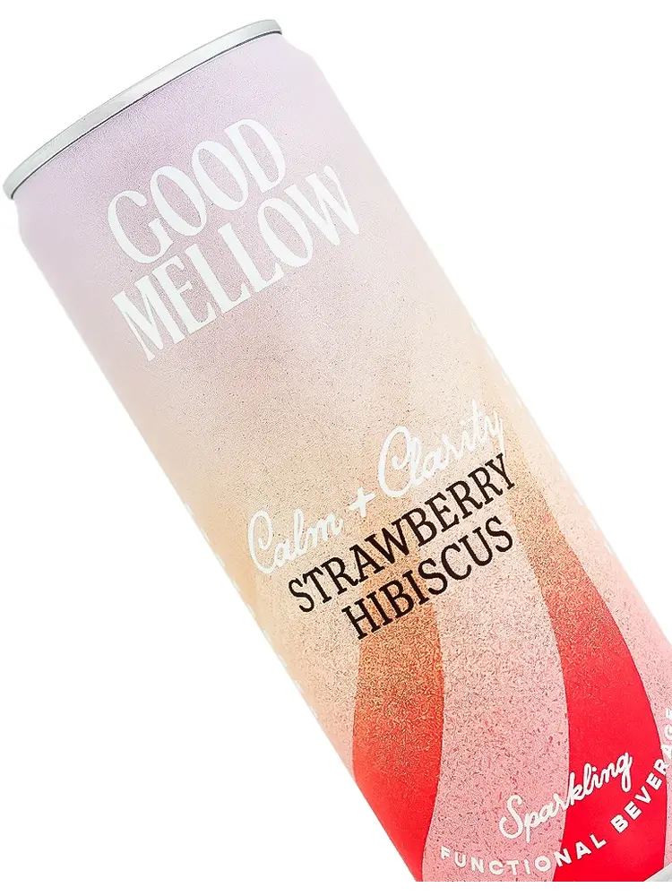 Good Mellow "Strawberry Hibiscus" Sparkling Functional Beverage 12oz Can, Wilmington, Deleware