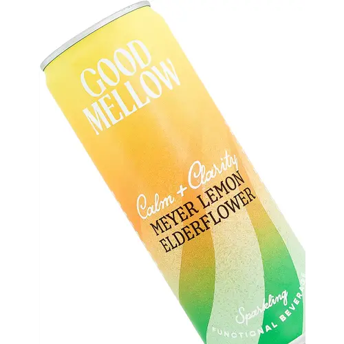 Good Mellow "Meyer Lemon Elderflower" Sparkling Functional Beverage 12oz Can, Wilmington, Delaware