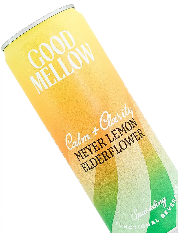 Good Mellow "Meyer Lemon Elderflower" Sparkling Functional Beverage 12oz Can, Wilmington, Delaware