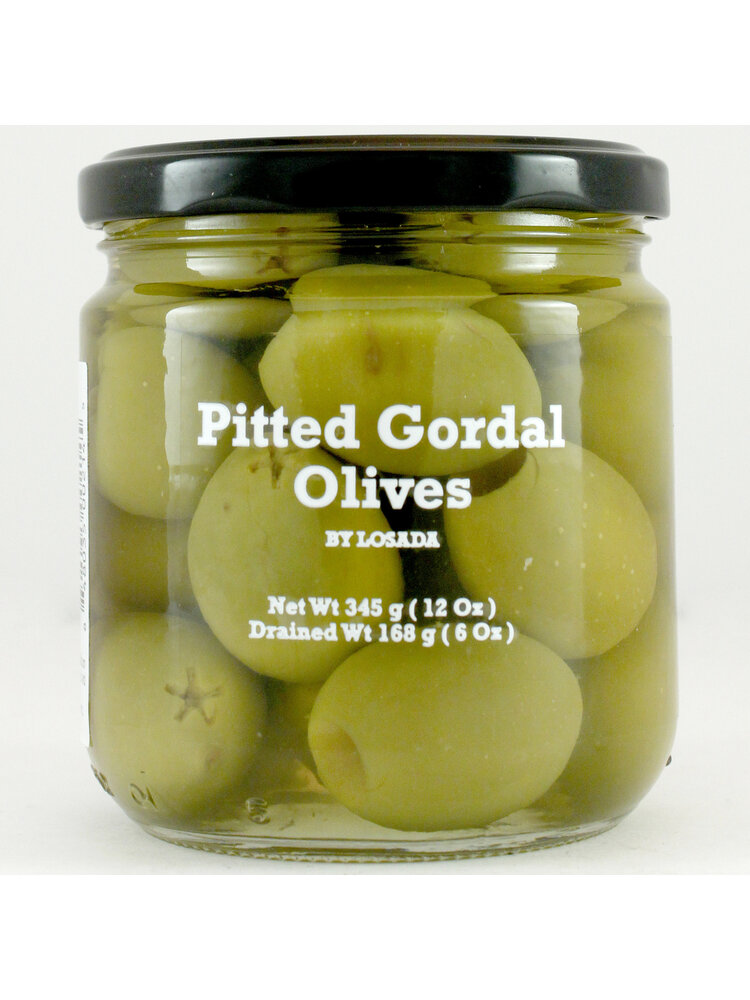 Losada Pitted Gordal Olives 12oz Jar, Spain