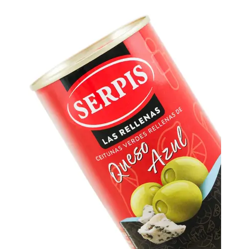 Serpis Green Olives Stuffed With Blue Cheese 4.59oz Can, Spain