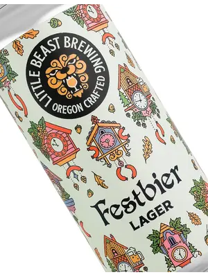 Little Beast Brewing "Festbier" Lager 16oz Can - Clackamas, OR
