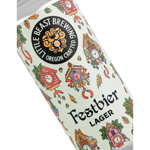 Little Beast Brewing "Festbier" Lager 16oz Can - Clackamas, OR