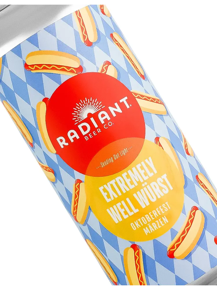 Radiant Beer Co"Extremely Well Wurst" Oktoberfest Marzen 16oz can - Anaheim, CA