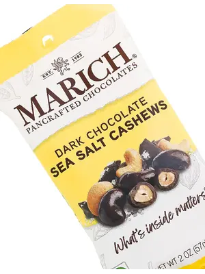 Marich Dark Chocolate Sea Salt Cashews 2oz Bag, Hollister, California