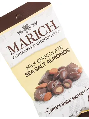 Marich Milk Chocolate Sea Salt Almonds 2oz Bag, Hollister, California