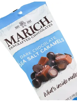 Marich Dark Chocolate Sea Salt Caramels 2oz Bag, Hollister, California