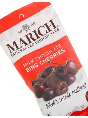 Marich Milk Chocolate Bing Cherries 2oz Bag, Hollister, California