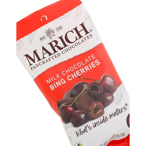 Marich Milk Chocolate Bing Cherries 2oz Bag, Hollister, California