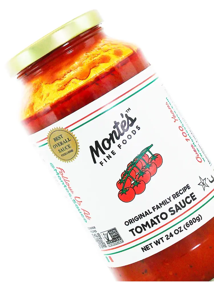 Monte's "Original Family Recipe" Tomato Sauce 24oz Jar, New York
