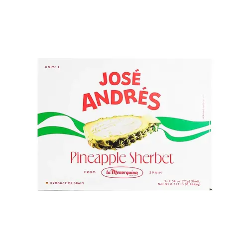 Jose Andres "Pineapple" Sherbet 2 Pack 2.54oz, Spain