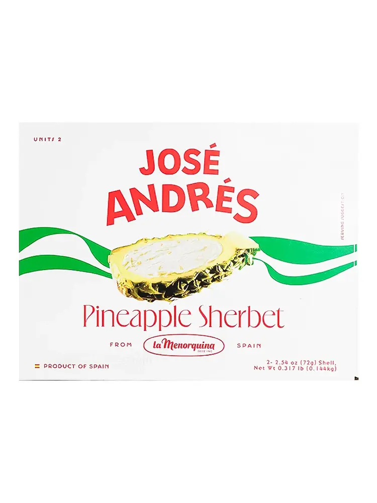 Jose Andres "Pineapple" Sherbet 2 Pack 2.54oz, Spain