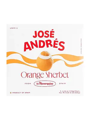 Jose Andres "Orange" Sherbet 2 Pack 4.44oz, Spain
