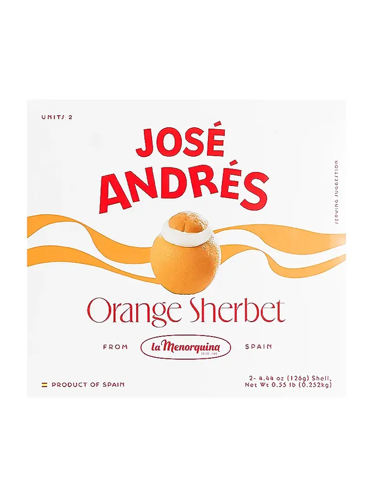 Jose Andres "Orange" Sherbet 2 Pack 4.44oz, Spain