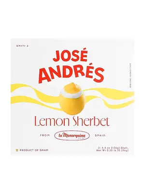 Jose Andres "Lemon" Sherbet 2 Pack 4.4oz, Spain