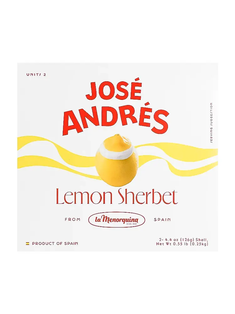 Jose Andres "Lemon" Sherbet 2 Pack 4.4oz, Spain